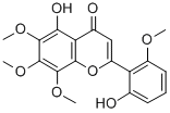 structure of CAS# 55084-08-7, Neobaicalein;5-Hydroxy-2-(2-Hydroxy-6-Methoxy-Phenyl)-6,7,8-Trimethoxy-Chromen-4-One;5-Hydroxy-2-(2-Hydroxy-6-Methoxyphenyl)-6,7,8-Trimethoxy-4-Chromenone;5-Hydroxy-2-(2-Hydroxy-6-Methoxy-Phenyl)-6,7,8-Trimethoxy-Chromone