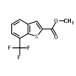 结构式 CAS# 550998-55-5, 甲基7-(三氟甲基)-1-苯并噻吩-2-羧酸酯