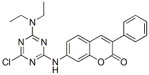 CAS#: 5516-22-3， 7-[[4-Chloro-6-(Diethylamino)-1,3,5-Triazin-2-Yl]Amino]-3-Phenyl-2-Benzopyrone