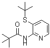 structure of CAS# 551950-44-8, N-(3-Tert-Butylsulfanyl-Pyridin-2-Yl)-2,2-Dimethyl-Propionamide;N-(3-TERT-BUTYLSULFANYL-PYRIDIN-2-YL)-2,2-DIMETHYL-PROPIONAMIDE;N-(3-(Tert-Butylthio)Pyridin-2-Yl)Pivalamide;Zinc02547606