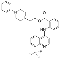 CAS#: 55300-49-7， N-(8-Trifluoromethyl-4-Quinolinyl)Anthanilic Acid 2-(4-Phenyl-1-Piperazinyl)Ethyl Ester