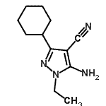 CAS#: 553672-26-7， 5-Amino-3-Cyclohexyl-1-Ethyl-1H-Pyrazole-4-Carbonitrile