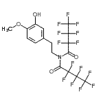 CAS#: 55429-09-9， 2,2,3,3,4,4,4-Heptafluoro-N-(2,2,3,3,4,4,4-heptafluorobutanoyl)-N-[2-(3-hydroxy-4-methoxyphenyl)ethyl]butanamide