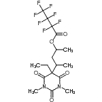 CAS 登录号：55429-80-6， 4-(5-乙基-1,3-二甲基-2,4,6-三氧代六氢-5-嘧啶基)-2-戊烷基庚氟丁酸酯