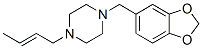 CAS 登录号：55436-37-8， 1-(2-丁烯基)-4-[(1,3-苯并二氧戊环-5-基)甲基]哌嗪