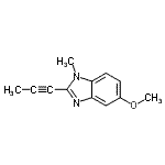 CAS#: 55476-12-5， 5-Methoxy-1-Methyl-2-(1-Propyn-1-Yl)-1H-Benzimidazole