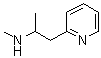 结构式 CAS# 55496-56-5, N-甲基-1-(2-吡啶基)-2-丙胺