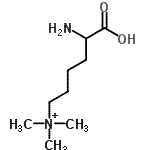 结构式 CAS# 55528-53-5, N-(5-氨基-5-羧基戊基)-N,N-二甲基甲铵