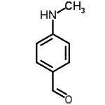 structure of CAS# 556-21-8, 4-Methylaminobenzaldehyde;4-(methylamino)benzaldehyde