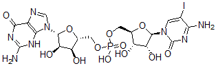 CAS#: 55628-64-3， 5-Iodocytidylyl-(3'-5')-Guanosine