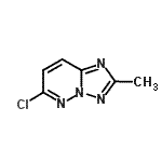structure of CAS# 55643-82-8, 6-Chloro-2-Methyl[1,2,4]Triazolo[1,5-b]Pyridazine;6-CHLORO-2-METHYL-S-TRIAZOLO[1,5-B]PYRIDAZINE