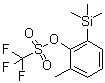 structure of CAS# 556812-44-3, 2-Methyl-6-(Trimethylsilyl)Phenyl Trifluoromethanesulfonate;2-Methyl-6-(Trimethylsilyl)Phenyl Triflate Trifluoromethanesulfonic Acid 2-Methyl-6-(Trimethylsilyl)Phenyl Ester 6-(Trimethylsilyl)-O-Tolyl Trifluoromethanesulfonate;Methanesulfonic Acid, Trifluoro-, 2-Methyl-6-(Trimethylsilyl)Phenyl Ester;2-METHYL-6-(TRIMETHYLSILYL)PHENYL TRIFLUOROMETHANESULFONATE,96.0+%(GC)