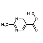 结构式 CAS# 5571-03-9, 甲基2-甲基-5-嘧啶羧酸酯