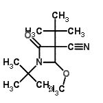 CAS#: 55712-07-7， 2-Methoxy-1,3-Bis(2-Methyl-2-Propanyl)-4-Oxo-3-Azetidinecarbonitrile