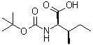 CAS 登录号：55721-99-8， 叔丁氧羰基-D-异亮氨酸