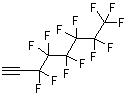 structure of CAS# 55756-24-6, 1H-Perfluorooct-1-Yne;3,3,4,4,5,5,6,6,7,7,8,8,8-TRIDECAFLUORO-1-OCTYNE;3,3,4,4,5,5,6,6,7,7,8,8,8-Tridecafluorooct-1-Yne;(PERFLUORO-N-HEXYL)ACETYLENE