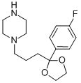 CAS#: 55846-41-8， 1-(3-[2-(4-Fluorophenyl)-[1,3]Dioxolan-2-Yl]Propyl)Piperazine