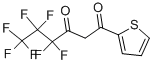 structure of CAS# 559-94-4, 4,4,5,5,6,6,6-Heptafluoro-1-(2-Thienyl)-1,3-Hexanedione;4,4,5,5,6,6,6-Heptafluoro-1-(2-Thienyl)Hexane-1,3-Dione;4,4,5,5,6,6,6-Heptafluoro-1-Thiophen-2-Yl-Hexane-1,3-Dione;Nsc 9187