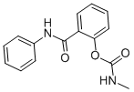 structure of CAS# 5591-49-1, Anilamate;N-Methylcarbamic Acid [2-[Oxo-(Phenylamino)Methyl]Phenyl] Ester;N-Methylcarbamic Acid [2-(Phenylcarbamoyl)Phenyl] Ester;Anilamate