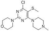 CAS#: 55921-68-1， 4-Chloro-6-(4-Methylpiperazino)-5-Methylthio-2-Morpholinopyrimidine