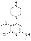 CAS#: 55921-71-6， 4-Chloro-2-Methylamino-5-Methylthio-6-Piperazinopyrimidine