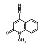 structure of CAS# 56062-93-2, 1-Methyl-2-Oxo-1,2-Dihydro-4-Quinolinecarbonitrile;1-methyl-2-oxo-1,2-dihydro-4-quinolinecarbonitrile;1-methyl-2-oxo-1,2-dihydroquinoline-4-carbonitrile;1-methyl-2-oxohydroquinoline-4-carbonitrile