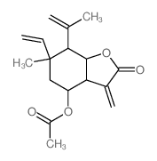 CAS#: 56064-68-7， (6-Ethenyl-6-methyl-3-methylidene-2-oxo-7-prop-1-en-2-yl-4,5,7,7a-tetrahydro-3aH-benzofuran-4-yl) acetate