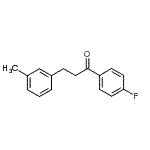 结构式 CAS# 56201-97-9, 1-(4-氟苯基)-3-(3-甲基苯基)-1-丙酮