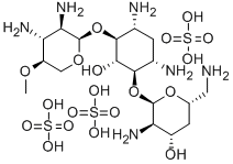 CAS#: 56276-26-7， 6-O-(2,3-Diamino-4-O-Methyl-2,3-Dideoxy-alpha-D-Xylopyranosyl)-4-O-(2,6-Diamino-2,4,6-Trideoxy-alpha-D-Xylo-Hexopyranosyl)-2-Deoxy-D-Streptamine