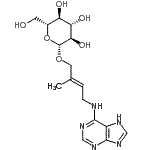 CAS#: 56329-06-7， (2E)-2-Methyl-4-(7H-purin-6-ylamino)-2-buten-1-yl beta-D-glucopyranoside