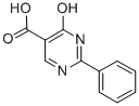 structure of CAS# 56406-26-9, 4-Hydroxy-2-Phenyl-5-Pyrimidinecarboxylic Acid;4-Keto-2-Phenyl-3H-Pyrimidine-5-Carboxylate;Zinc00332014;Zinc05037810