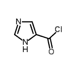 结构式 CAS# 56460-32-3, 1H-咪唑-4-甲酰氯