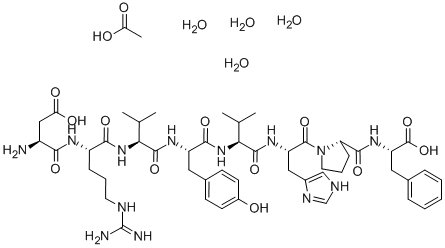 结构式 CAS# 5649-07-0, [缬氨酰5]-血管紧张素 II