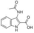 structure of CAS# 56545-53-0, 3-Acetylamino-1H-Indole-2-Carboxylic Acid;3-ACETYLAMINO-1H-INDOLE-2-CARBOXYLIC ACID