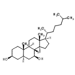 CAS#: 566-25-6， (3beta,5alpha,7beta)-Cholestane-3,7-Diol