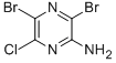 structure of CAS# 566205-01-4, 3,5-Dibromo-6-Chloropyrazin-2-Amine;2-Amino-3,5-Dibromo-6-Chloropyrazine;3,5-DIBROMO-6-CHLOROPYRAZIN-2-AMINE;3,5-DIBROMO-6-CHLORO-2-PYRAZINAMINE