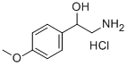 结构式 CAS# 56766-24-6, 2-羟基-2-(4-甲氧基苯基)乙胺盐酸盐