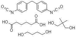 CAS#: 56815-45-3， Hexanedioic Acid, Polymer With 1,4-Butanediol, 2,2-Dimethyl-1,3-Propanediol And 1,1-Methylenebis(4-Isocyanatobenzene)