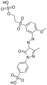 CAS#: 56892-20-7， 4-[4-[2-Methoxy-5-(2-Sulfooxyethylsulfonyl)Phenylazo]-3-Methyl-5-Oxo-2-Pyrazolin-1-Yl]Benzenesulfonic Acid