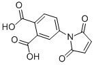 结构式 CAS# 56896-91-4, 4-(2,5-二氧代-2,5-二氢-吡咯-1-基)-邻苯二甲酸
