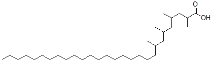 CAS#: 5691-98-5， 2,4,6,8-Tetramethyloctacosanoic acid