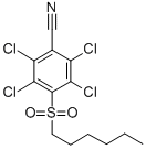 CAS 登录号：56916-68-8， 4-己基磺酰基-2,3,5,6-四氯苯甲腈