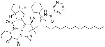 CAS#: 569364-34-7， (1S,3aR,6aS)-2-[(2S)-2-[[(2S)-2-Cyclohexyl-2-(Pyrazine-2-Carbonylamino)Acetyl]Amino]-3,3-Dimethylbutanoyl]-N-[1-(Cyclopropylamino)-1,2-Dioxohexan-3-Yl]-3,3a,4,5,6,6alpha-Hexahydro-1H-Cyclopenta[c]Pyrrole-1-Carboxamide
