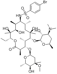 CAS#: 56998-48-2， (9S)-9-[[(4-Bromophenyl)Sulfonyl]Amino]-9-Deoxoerythromycin