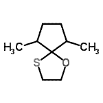 CAS#: 57156-88-4， 6,9-Dimethyl-1-Oxa-4-Thiaspiro[4.4]Nonane