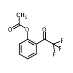 structure of CAS# 57230-51-0, 2-(Trifluoroacetyl)Phenyl Acetate;2'-Acetoxy-2,2,2,-trifluoroacetophenone