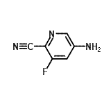 structure of CAS# 573763-07-2, 5-Amino-3-Fluoro-2-Pyridinecarbonitrile;2-Pyridinecarbonitrile,5-amino-3-fluoro-(9CI);5-Amino-2-cyano-3-fluoropyridine;5-Amino-2<wbr>-cyano-3-<wbr>fluoropyr<wbr>idine, 5-<wbr>Amino-3-f<wbr>luoropico<wbr>linonitri<wbr>le