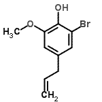 CAS#: 5746-37-2， 4-Allyl-2-Bromo-6-Methoxyphenol