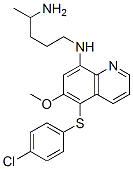 CAS#: 57514-38-2， N-[5-(4-Chlorophenyl)Sulfanyl-6-Methoxy-Quinolin-8-Yl]Pentane-1,4-Diamine