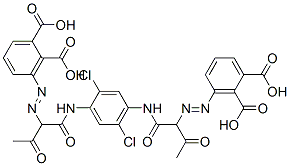 CAS#: 57532-26-0， 3,3'-[(2,5-Dichloro-1,4-Phenylene)Bis[Imino(1-Acetyl-2-Oxoethane-1,2-Diyl)Azo]]Bisphthalic Acid